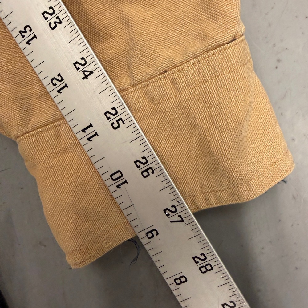 Vintage RedHead Mens Canvas Flannel Lined Shirt Jacket Tan LT Snap Workwear - Picture 7 of 11